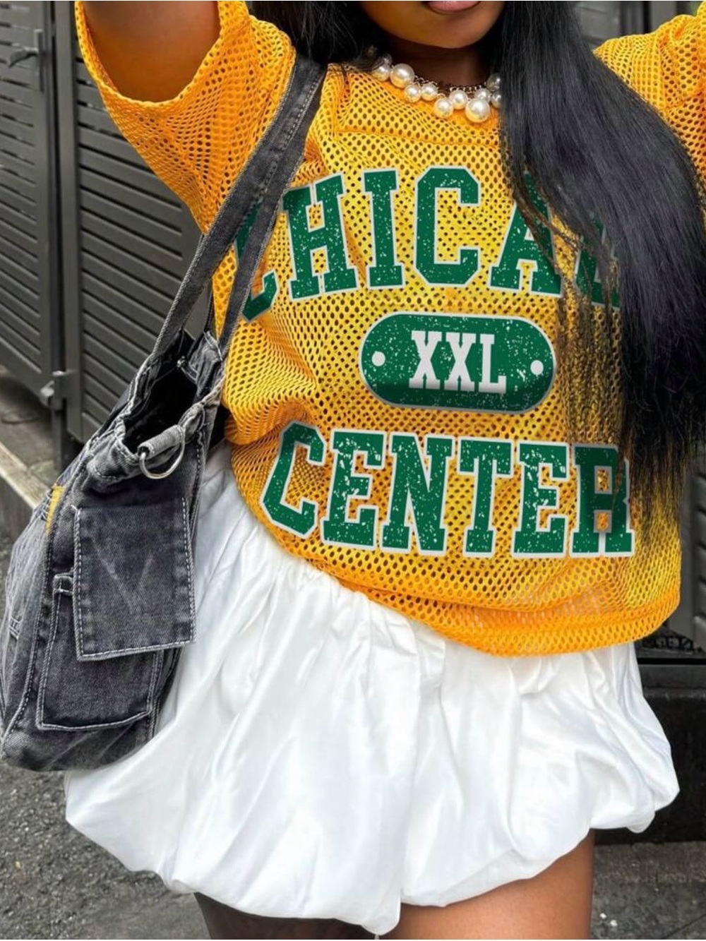 3x Set Jersey + White Tennis Mini Skirt - Layered Women's Skirt